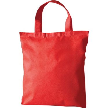 Borsa shopping personalizzabile in tessuto TNT con manici corti rinforzati