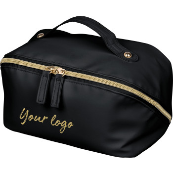 gadget ecologici con logo - Borsa da toilette in PU riciclato Alon