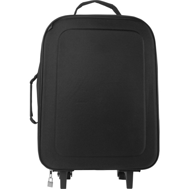 Trolley personalizzati con logo - Borsa da viaggio con ruote Jordana | Poliestere 600D | Pieghevole | 20 l