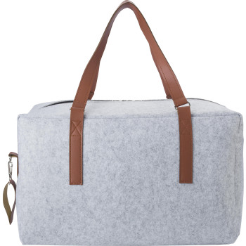 Borse da viaggio personalizzate con logo - Borsa da viaggio in feltro rPET Natalie