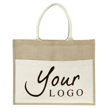 borse juta personalizzate - Borsa di juta Livvie | Laminata | 325 g/m²