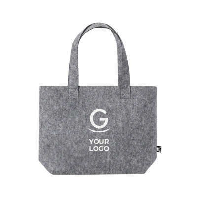 Borsa ecologica in feltro riciclato RPET manici rinforzati 62 cm