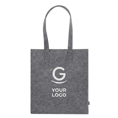 Borsa ecologica personalizzabile in feltro RPET con maniglie rinforzate