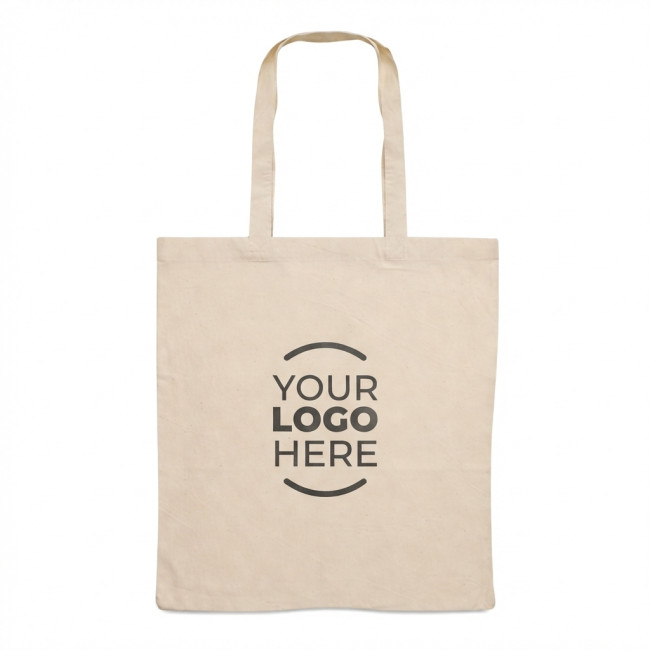 Shopper personalizzate con logo - Borsa in cotone naturale personalizzabile  con manici lunghi
