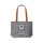 Borsa in feltro personalizzabile con manici in similpelle marrone grigio/naturale