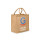 Borsa in juta personalizzabile Black Spider resistente e capiente 14 litri
