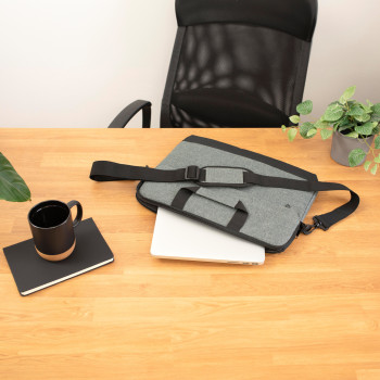 Borsa porta PC personalizzata con logo - Borsa per laptop | Poliestere 600D | 15 pollici | Bicolore