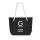 Borsa personalizzabile in feltro riciclato con maniglie in corda cotone