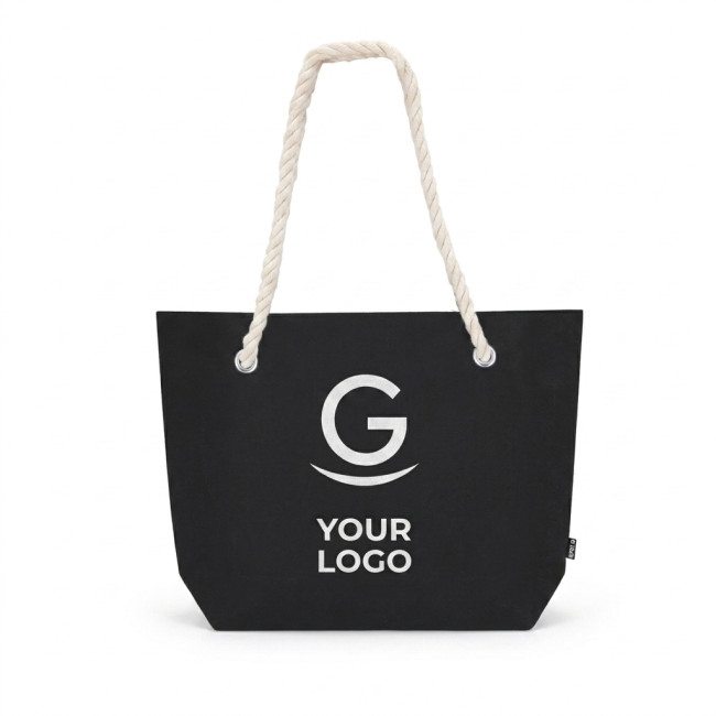 Shopper in Feltro e RPET Personalizzate - Borsa personalizzabile in feltro riciclato con maniglie in corda cotone
