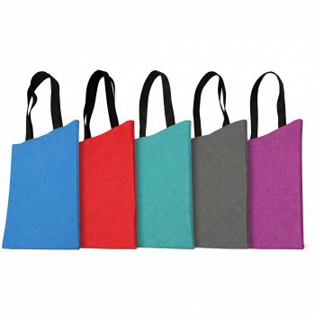 Shopper personalizzate con logo - Borsa personalizzabile Reflexa in vivella resistente con ampio spazio