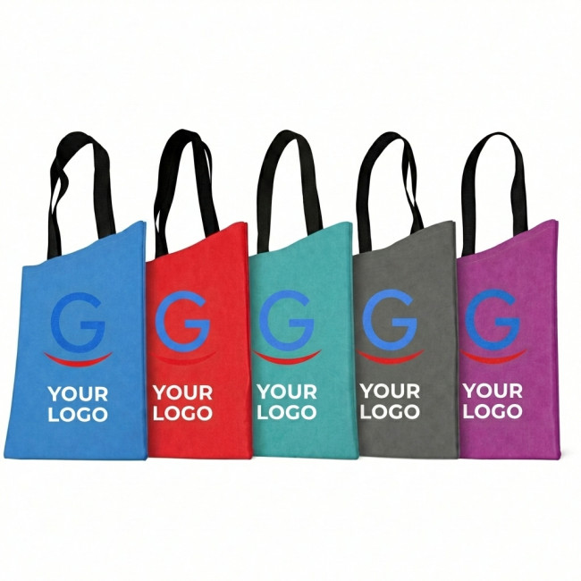 Shopper personalizzate con logo - Borsa personalizzabile Reflexa in vivella resistente con ampio spazio