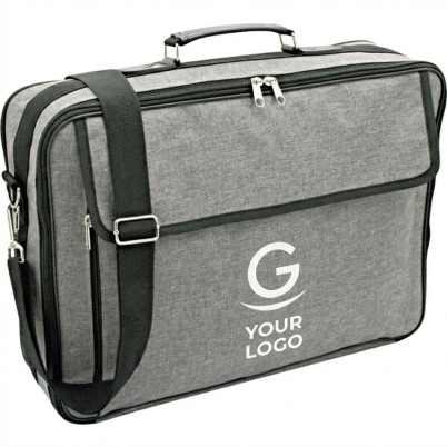 Borsa porta computer personalizzabile multi scomparto in polyester 600D