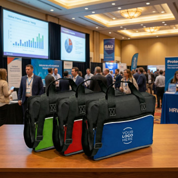 Borsa porta PC personalizzata con logo - Borsa porta PC personalizzabile in polyester 600D con tracolla regolabile