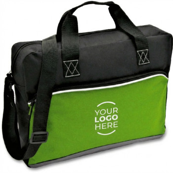 Borsa porta PC personalizzata con logo - Borsa porta PC personalizzabile in polyester 600D con tracolla regolabile