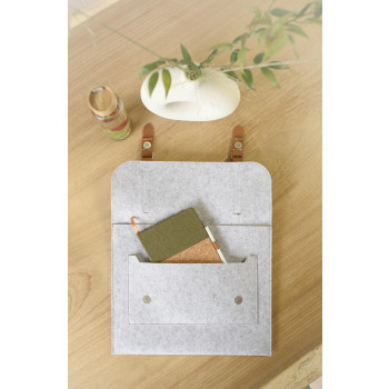 Borse personalizzate con logo - Borsa portadocumenti in feltro rPET Amelia