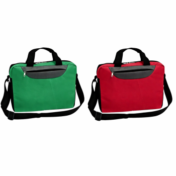 Borse personalizzate con logo - Borsa portadocumenti personalizzabile poliestere 600D con tracolla regolabile