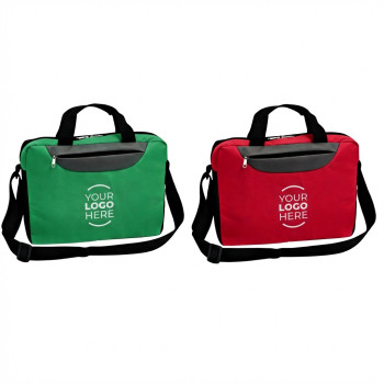 Borse personalizzate con logo - Borsa portadocumenti personalizzabile poliestere 600D con tracolla regolabile