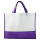Borsa shopping bag personalizzabile bicolore in tessuto TNT resistente