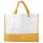Borsa shopping bag personalizzabile bicolore in tessuto TNT resistente