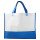 Borsa shopping bag personalizzabile bicolore in tessuto TNT resistente