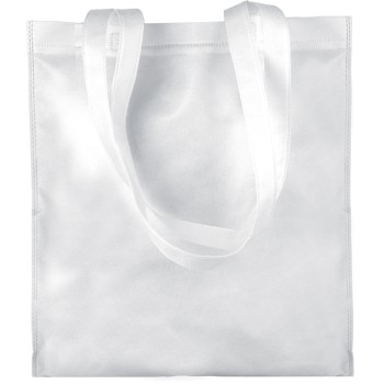 Shopper personalizzate con logo - Borsa shopping  in TNT, colorata, manici lunghi  cucitura termica