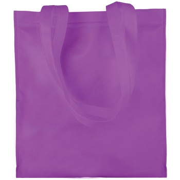 Shopper personalizzate con logo - Borsa shopping  in TNT, colorata, manici lunghi  cucitura termica