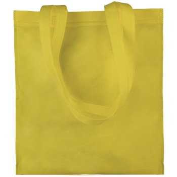 Shopper personalizzate con logo - Borsa shopping  in TNT, colorata, manici lunghi  cucitura termica