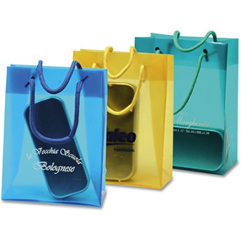 Borsa  shopping translucida pratica ed elegante.