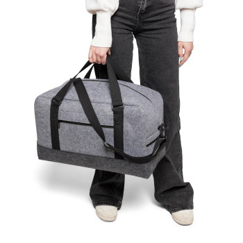 Borsa da palestra personalizzata - Borsa sportiva Corliss | Feltro riciclato | Tracolla regolabile