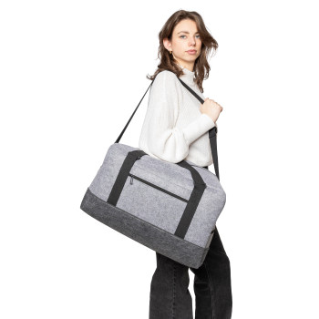 Borsa da palestra personalizzata - Borsa sportiva Corliss | Feltro riciclato | Tracolla regolabile