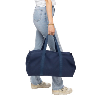 gadget ecologici con logo - Borsa sportiva in policotone riciclato 330 g/m2 Tian