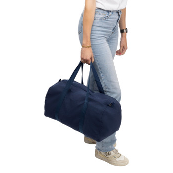 gadget ecologici con logo - Borsa sportiva in policotone riciclato 330 g/m2 Tian