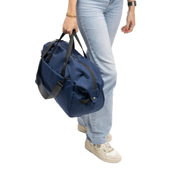 gadget ecologici con logo - Borsa sportiva Ocean Bound in poliestere 300 D rPET Niv