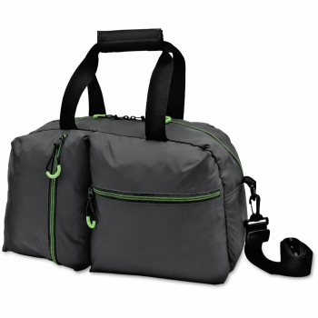 Borsa da palestra personalizzata - Borsa sportiva personalizzabile nylon 420d resistente con tracolla regolabile
