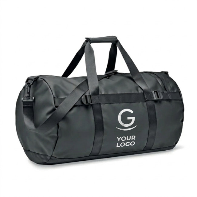 Borsa da palestra personalizzata - Borsa sportiva personalizzabile robusta con scomparto laterale e base imbottita