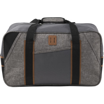 Borsa da palestra personalizzata - Borsa sportiva Rochelle | Polycanvas 600D | Dettagli in similpelle