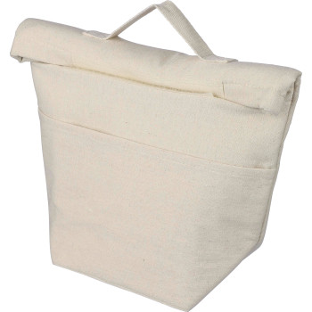 gadget ecologici con logo - Borsa termica Faith | Cotone riciclato 220 g/m² | Chiusura roll-top