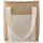 Borsa termica personalizzata Impression in juta naturale con isolante interno