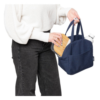 Borsa termica personalizzata con logo - Borsa termica in policotone riciclato 330 g/m2 Elowen