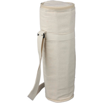 gadget ecologici con logo - Borsa termica per bottiglie in cotone riciclato 270 g/m2 Eugene