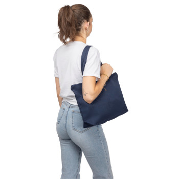 gadget ecologici con logo - Borsa tote in policotone riciclato 330 g/m2 Malina