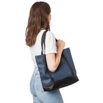 Shopper in cotone personalizzata con logo - Borsa tote in poliestere 600D rPET Lumi