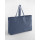 Borsa tote oversize tinta in capo con base ovale