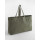 Borsa tote oversize tinta in capo con base ovale