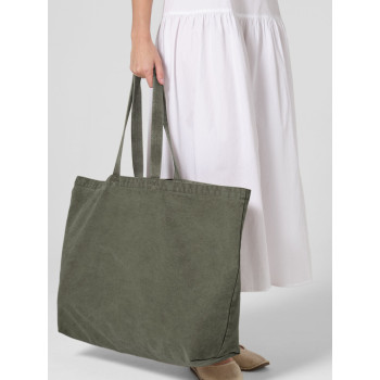 Shopper personalizzate con logo - Borsa tote oversize tinta in capo