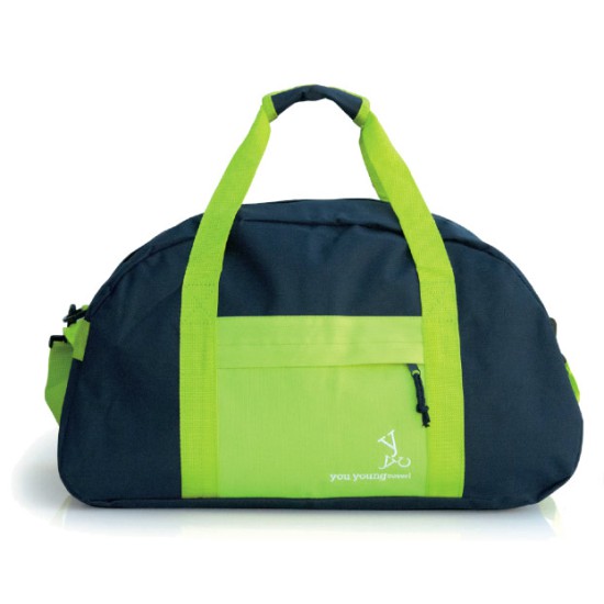 Borsa weekend You Young Coveri, in poliestere 600D, con tracolla, maniglia, tasca frontale. Confezione in polybag.