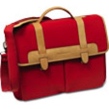 Borse personalizzate con logo - Borsa  "You Young Coveri" in nylon rosso, finiture in pregiato cuoio. Confezione in scatola Coveri.