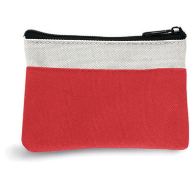 Borsellino portachiavi personalizzabile in polyestere 600D con cerniera di sicurezza