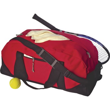 Borsone sportivo personalizzabile con tracolla regolabile e tasche multiple