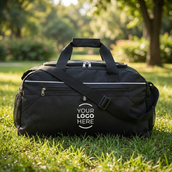 Borsa da palestra personalizzata - Borsone sportivo personalizzabile Impression con scomparti e tracolla regolabile